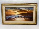 37x23in Framed Signed Original Oil on Canvas Painting by Lloyd Reasor