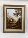 26x32in Framed Signed Original Oil on Canvas Painting by Lloyd Reasor