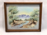 12x15in Framed & Signed Original Oil on Canvas Painting by Lloyd Reasor