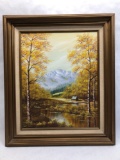 21x25in Framed & Signed Original Oil on Canvas Painting by Lloyd Reasor
