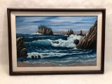 17x25in Framed & Signed Original Oil on Canvas Painting by Lloyd Reasor