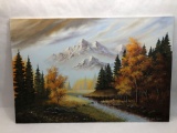 25x36in Signed Original Oil on Canvas Painting by Lloyd Reasor