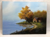 18x24in Signed Original Oil on Canvas Painting by Lloyd Reasor