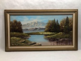 20x35in Signed & Framed Original Oil on Canvas Painting by Lloyd Reasor