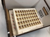 Box of Uncut Sheet Stamps