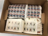 Box of Uncut Stamp Sheets