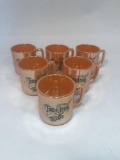 Fire King Tom And Jerry Peach Lustre Cups 6 Units