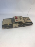 Vintage Tin Battery Powered Toy Police Car