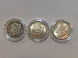 3 U.S. 1889 Morgan Silver Dollars