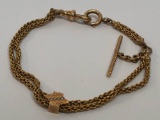 Vintage 10K Yellow Gold Chain Bracelet
