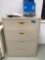 Metal 4 Drawer File Cabinet with Contents