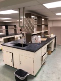 Lab Desk & Shelving w/ Power Strip