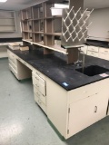 Granite Work Table Double Sided Cabinets Sink