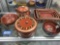 Glassware Pottery On Shelf 17 Units