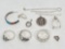 Silver jewelry, rings, pendants, etc.
