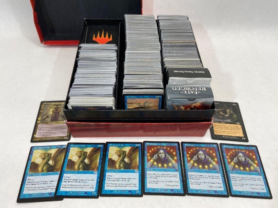Box of 1,300+ MTG Magic the Gathering Trading Cards