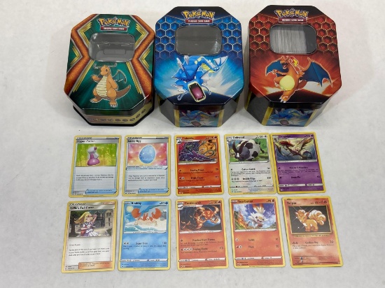 Pokemon Trading Card Game Tins & 200+ Cards