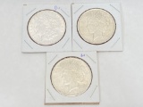 3 U.S. Silver Coins, 1921 Morgan Dollar, 1922 Peace Dollar, 1925 Peace Dollar