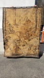 1900s Tapestry Hunting Scene 5ft Wide 7ft Tall