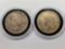 2 Peace Dollars, 1922 Silver U.S. Dollar Coins