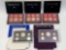 5 United States Mint Coin Proof Sets, 1980, 1981, 1982, 1983, 1984