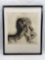 Signed framed art 40/50 Kathe Kollwitz children with dying mother