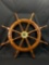 Decorative Wood Ship Mast Wheel