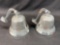 Pair of 2 Wall-mountable Bells