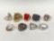 Costume Jewelry Rings, 9 Units
