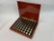Complete Collection of 56 Gold Plated State & Territory Quarters in Wood Case