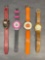 Former wrist watches,Monster high, Star Wars Darth Maul, pumpkin, Linus and snoopy