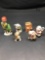 Vintage Porcelain Golf Figures 6 Units