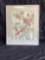 22in tall framed art Water color of flowers