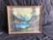 17in tall framed art Print of El Capitan from the Valley Stream