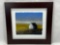 Signed framed oil painting, Sunset on the Prairie by Kathy Beekman, 20 x 19 in