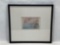 Signed framed art, Umbrella Man XVIII Peter Max, 16 x 14 in