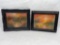 2 Framed Paintings 15x12in & 16x13in