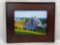 Framed painting, Monhegan House by Timothy Horn 2007, 17 x 14 in