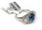 3.31ct Unheated Blue Sapphire, 1.39ct Diamonds Platinum Ring Size 7, Certified & Graded by GIA & AIG
