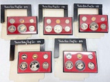 5 United States Mint Coin Proof Sets, 1975, 1976, 1977, 1978, 1979