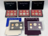 5 United States Mint Coin Proof Sets, 1980, 1981, 1982, 1983, 1984