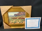 Signed Framed Oil on Panel Painting, Into The Canyon by Jose L. Nunez w/ COA