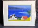 Piedras Blancas, 17in wide x 21in tall Signed & Framed Art, says Lori Slater