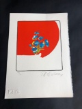 12in tall x 9in wide Lithograph, says Peter Max, 179/300