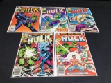 Marvel Comics Group The Incredible Hulk, 5 Comic Books