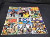 Marvel Comics Group Indiana Jones, Planet of the Apes, ROM Spaceknight, 6 Comic Books, Issues 1 & 2