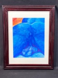 Signed Framed Watercolor on Paper Painting by Dennis Peter Wymbs, 15x12in
