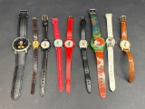 9 Disney and Lorus Mickey and Minnie watches