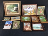 Assortment of Lloyd Reasor small paintings