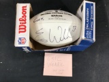 Signed football Wilson NFL Says E. Weddle 32